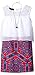 Amy Byer Girls' Big Sleeveless Popover Dress with Print Skirt