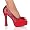 PARTY-42 5'' Chunky Heel Platform Peep-Toe Satin and Glitter Prom or Party Pump w/Bow-3 Colors-Sizes 5-12