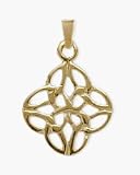 Celtic 10 Karat Yellow Gold Knot Pendant with 18 chain