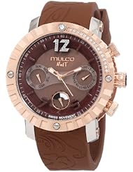 Mulco Unisex MW5-1622-033 Nuit Lace Chronograph Swiss Movement Watch