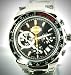 Harley Davidson Men's Chronograph Watch. Black patterned dial. Chronograph. Luminous hands and markers. Stainless steel case and bracelet. Screw back. Fold-over buckle/safety clasp with lock. WR50m/165ft. 78B113