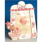 Baby Girl In Basinet Photo Frame by Trippies Inc.