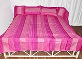 Patch Work Bed Sheet Bedspread with Pillow Covers & Cushion Covers