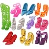 10 Pairs of Doll Shoes, Fit Barbie Dolls (Exactly As in Photo)