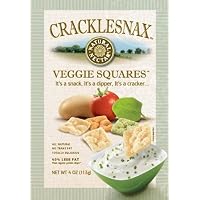 Natural Nectar Cracklesnax Veggie Squares, 4-Ounce Bags (Pack of 9)