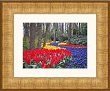 Picture Frame Gold w/ Fluted Panel .. 3'' wide