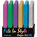 File in Style Sequins Nail File Emory Boards!