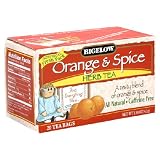 Bigelow Orange & Spice Herbal Tea, 20-Count Boxes (Pack of 6)
