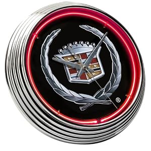 Cadillac-Crest-Neon-Clock