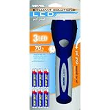 Rayovac BRSGEL6AA-B Bright Solutions LED Gel Grip Flashlight with Batteries, Colors May Vary