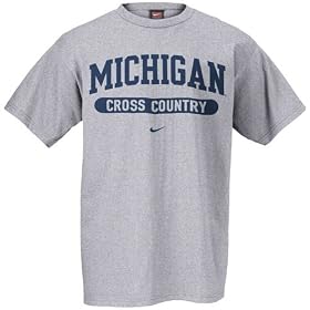 Nike Michigan Wolverines Ash Cross Country Locker Room T-shirt