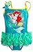 Disney Store Little Girls' Princess Ariel Sequin Accents Deluxe Swimsuit
