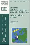 Revue Emile Bruylant  / La France et la Cour européenne des droits de l'Homme : La jurisprudence en 2006; Présentation, commentaires et débats