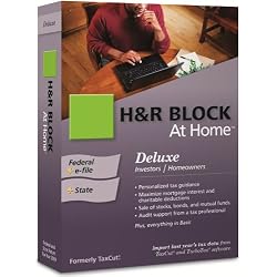H&R Block At Home 2009 Deluxe Federal + State + eFile [Formerly TaxCut]