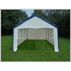 Pavillon Pavillion Festzelt Partyzelt PE PROFI 4x8 8x4 4x8m 8x4m MIT Fenster blau