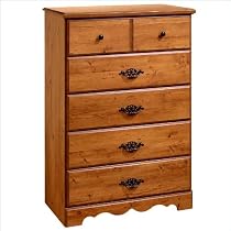 Hot Sale South Shore Furniture Prairie Collection 5-Drawer Chest, Country Pine