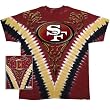 San Francisco 49Ers - Logo V-Dye Tie Dye T-Shirt