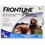 Merial Frontline Plus Flea and Tick Control for 23 to 44-Pound Dogs and Puppies, 3-Pack