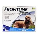 Merial Frontline Plus Flea and Tick Control for 23 to 44-Pound Dogs and Puppies, 3-Pack