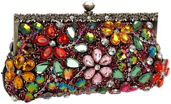 La Regale Jeweled Beaded Clutch