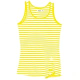 adidas(アディダス) ボーダー タンクトップ AC TANK TOP W レディース フレッシュレモン RZ085-G36352