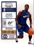 2010 11 Playoff Contenders Plates & Patches Basketball Card # 100 Andray Blatche Washington Wizards In a Protective Screwdown Display Case!