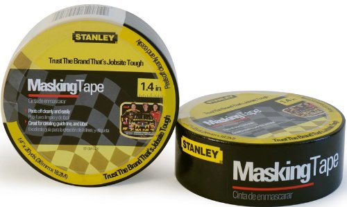 Stanley General Purpose Masking Tape, Beige, 1.4 Inchs By 20 Yards
