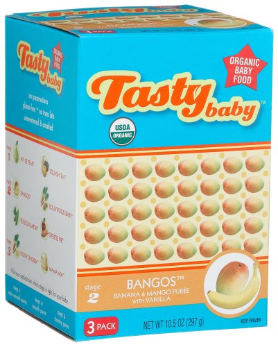 Tastybaby Frozen Organic Baby Food, Bangos, 10.5-Ounce Boxes (Pack of 6) by Tastybaby