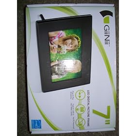 GT-701P-1 - GiiNii GT-701P-1 Digital Frame - 7 in. Digital Frame - Black - 480 x 234 - 16:9 - JPEG - Clock, Cale