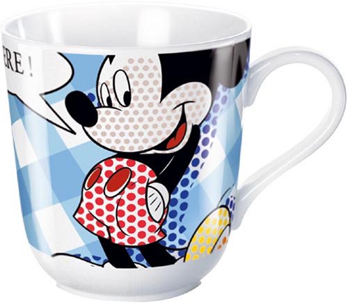United Labels 0103939 - Best of Mickey-Popstar Becher Porzellan in prämierter Geschenkverpackung 300 ml