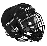 Bauer 1500 Ice Hockey Helmet Combo with Cage - Black Large
