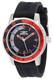 Invicta Mens 12845 Specialty Black Dial Watch with Red/Black Bezel