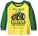John Deere Toddler Boys Will Trade Sister Tee, Yellow/Green, 4T