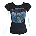 Junk Food SMURFS Group In Black Wash T-Shirt Top , L