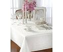 Lenox Opal Innocence 60-by-120-Inch Oblong / Rectangle Tablecloth, Ivory