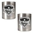 Houston Dynamo MLS 2pc Stainless Steel Can Holder Set - Primary Team Logo by Great American Products