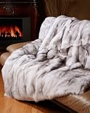 Premium Full Pelt Fur Blankets - Blue Fox Throw