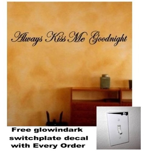 new year Always Goodnight Decal Lettering StickerB006DTHPPA