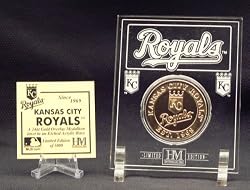 Kansas City Royals 24KT Gold Coin in Archival Etched Acrylic Coins - MLB Baseball