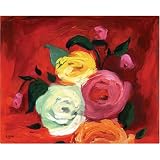 Magic Slice Non-Slip Flexible Cutting Board, Gourmet Size 12 x 15, Beau Rose II by Anne Marie Esson