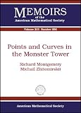Points and curves in the Monster tower