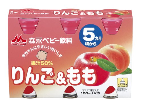 森永ベビー飲料 MB-5-3P りんご&もも (100ml×3本)×8個