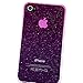 Insten Snap-on Case compatible with Apple iPhone 4 / 4S , Clear Hot Pink Waterdrop Ultra Thin