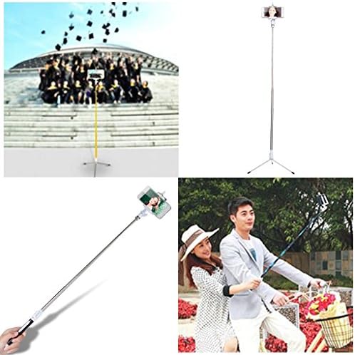 Wmicro Newest Extendable 6.3 To 33" Selfprotrait Monopods Built In Wireless Bluetooth Shutter Remote Control Capture Up To 3.3-Foot For IOS 5.0 Android 2.3.6 and Above (Including Bluetooth Extendable Monopods,Phone Holder, 2 Size Tripods, USB Cable,Carrying Case,Mount Adapter For GoPro Hero 4 3 3+ 2 1)-Shipped From U.S. (Blue)