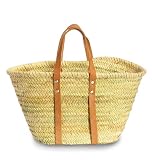 Moroccan Tan Beach Market Basket Handbag