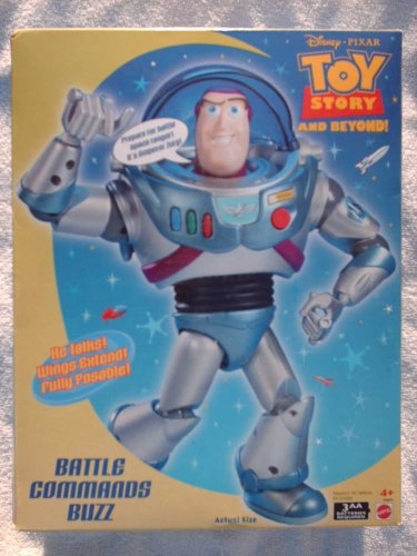 Disney Pixar Toy Story and Beyond Battle Commands Buzz Lightyear 12 Talking Action Figure (2001 Mattel)