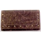 Distressed Brown Western Studded Checkbook Wallet by Coolstuff4U