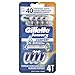 Gillette Sensor3 Smooth Shave Disposable Razor, 4 Count