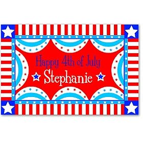 Olive Kids Personalized 4th of July Banner Placemat by Banners & Flags