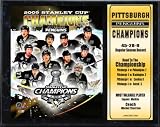 2009 Pittsburgh Penguins Stanley Cup Stat Plaque